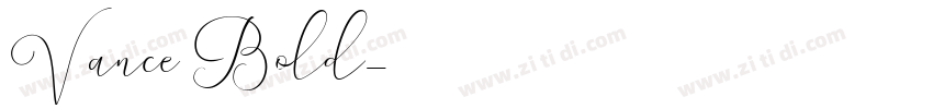 Vance Bold字体转换